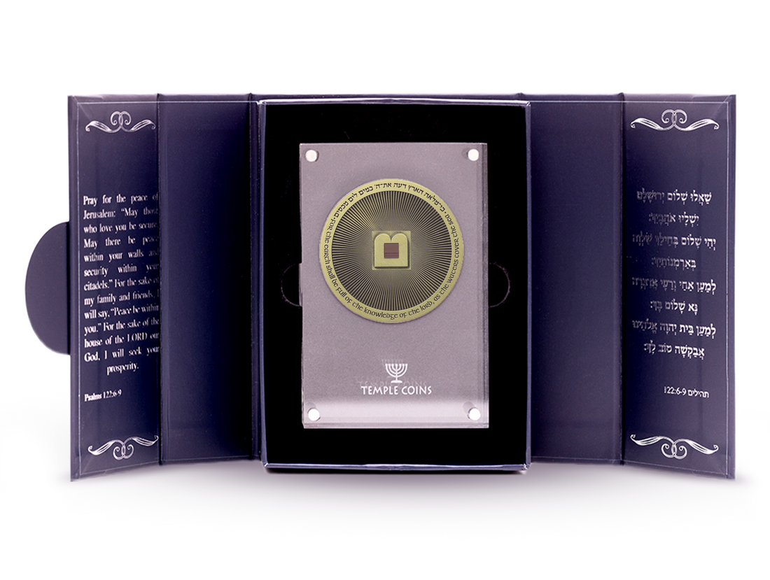 The Digital Israeli Bible - Brushed Bronze (World's Smallest Bible on a Micro-Chip)