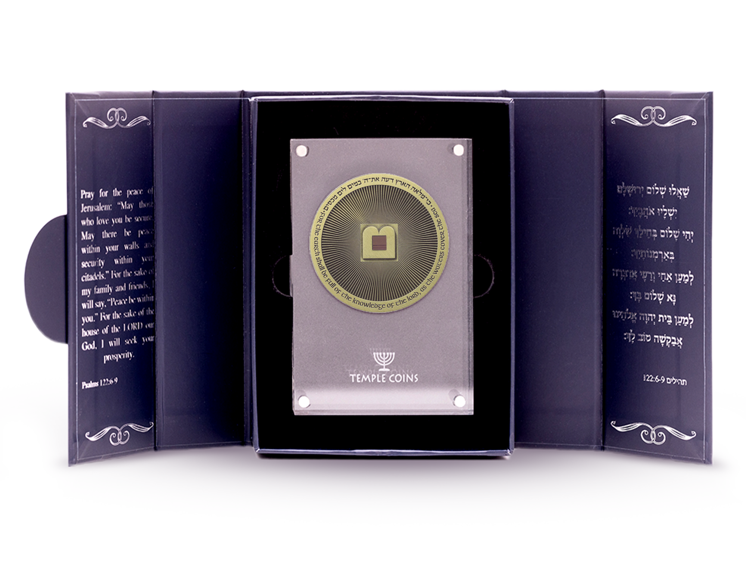 The Digital Israeli Bible - Brushed Bronze (World's Smallest Bible on a Micro-Chip)